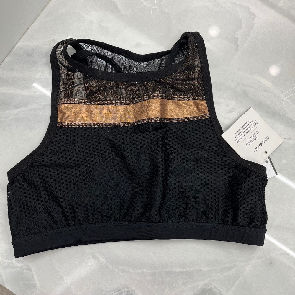 Beyond Yoga Copper and Mesh Limited Edition Sports Bra - NWT - Size Small